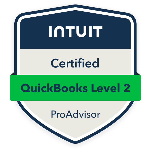 Certified QuickBooks Level 2 ProAdvisor